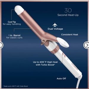 Conair's rose gold 1" Double Ceramic Curling Iron